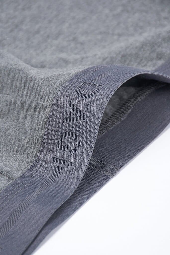 Dagi Men's Charcoal Melange Compact Cotton Boxer Shorts 3