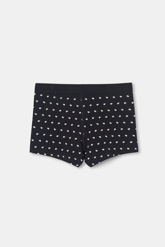 Dagi Black D-Men Patterned Compact Cotton Boxer Shorts 2