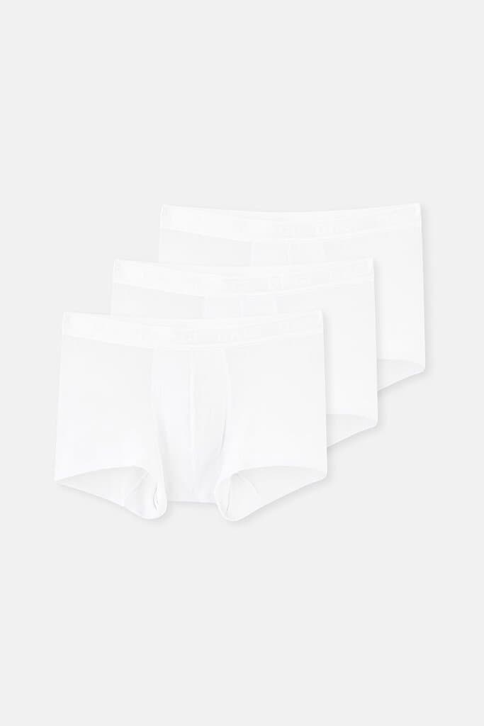 Dagi White Basic MicroModal 3-Pack Boxer Shorts