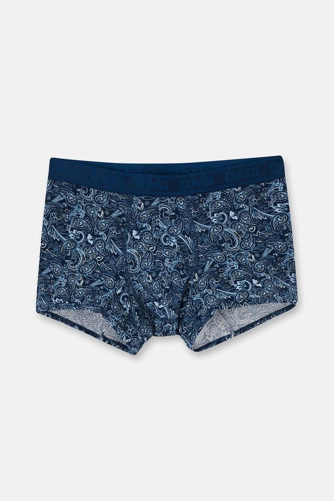 Dagi Navy Blue 4210 3-Pack Patterned Micro Modal Boxer Shorts 2