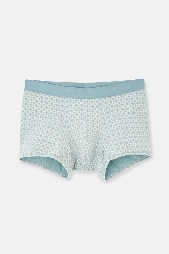 Dagi Aqua Green 4210 Patterned Micro Modal Boxer Shorts