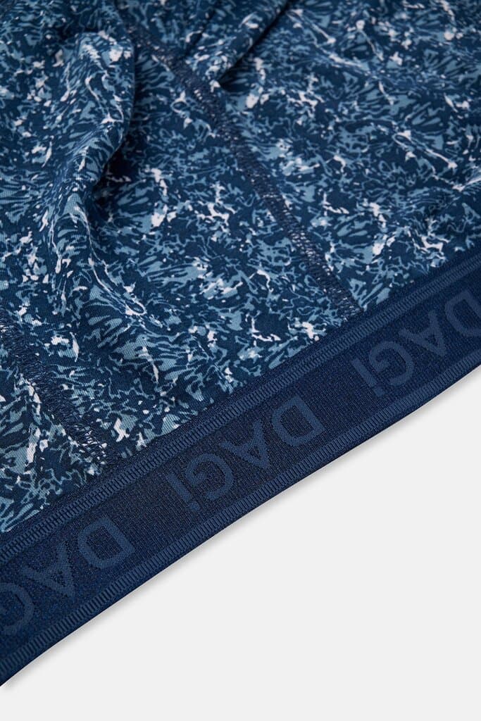 Dagi Navy Blue 4210 Patterned Micro Modal Boxer Shorts 3