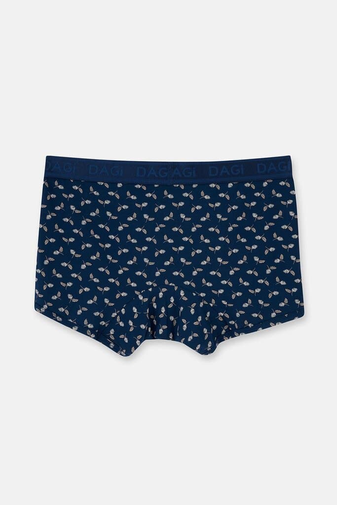 Dagi Navy Blue 4210 2-Pack Patterned MicroModal Boxer Shorts 2