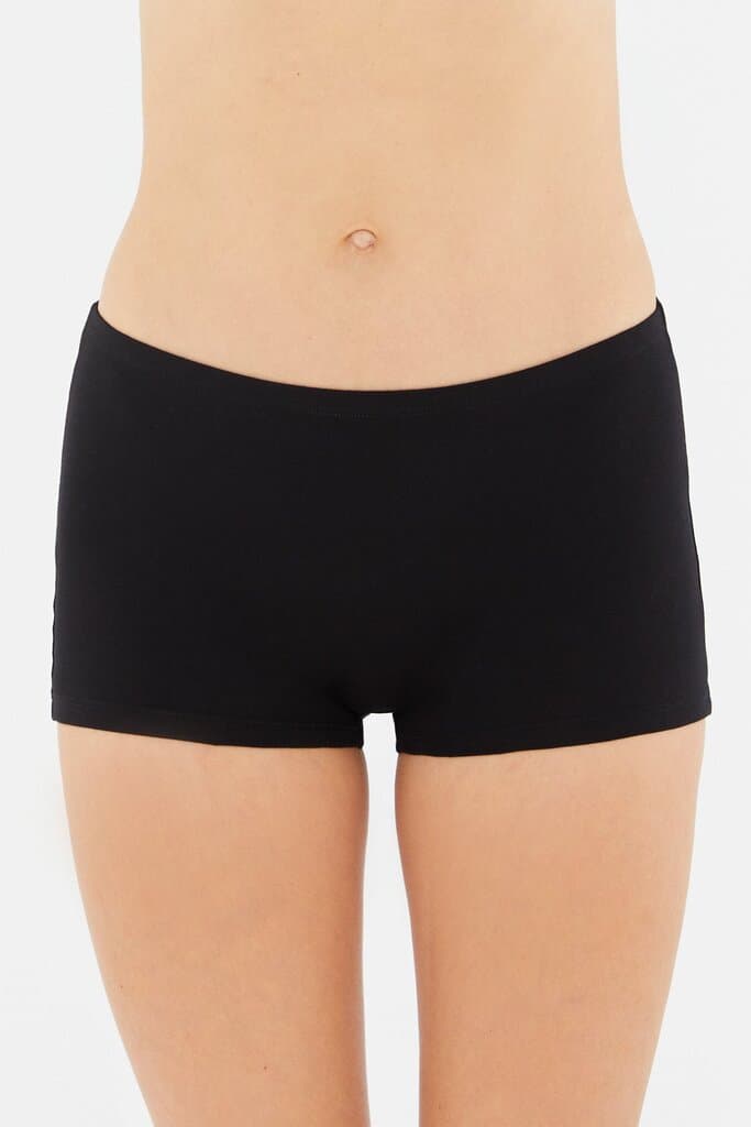 Dagi Women's Black Cotton Boxer Shorts 7