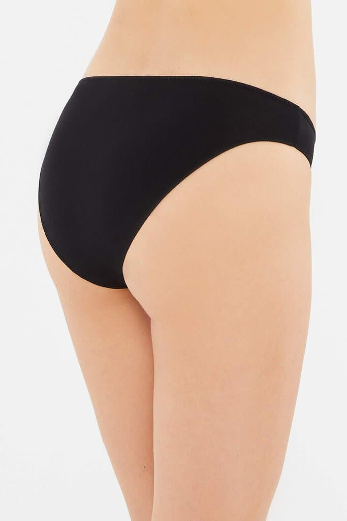 Dagi Women's 3-Pack Low-Rise Seamless Black Briefs 3