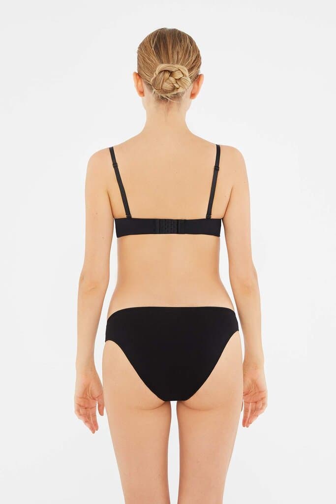 Dagi Women's 3-Pack Low-Rise Seamless Black Briefs 7