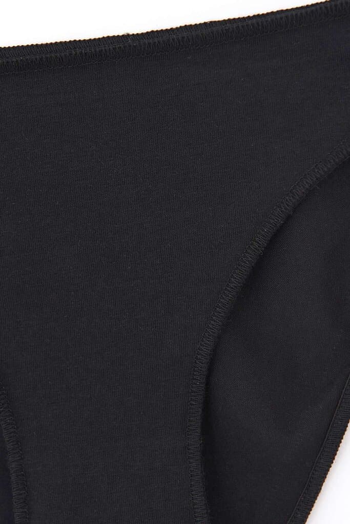 Dagi Women's 3-Pack Low-Rise Seamless Black Briefs 9