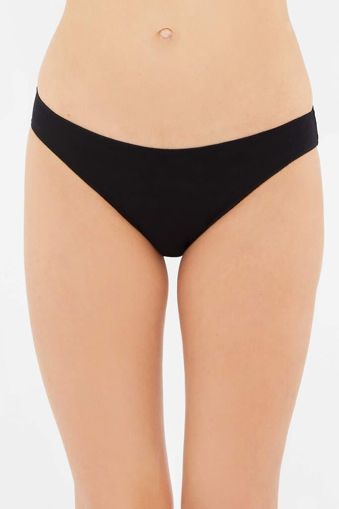 Dagi Women's 3-Pack Low-Rise Seamless Black Briefs 10