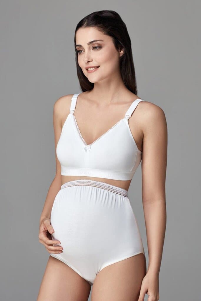 Dagi White Cotton Maternity Briefs