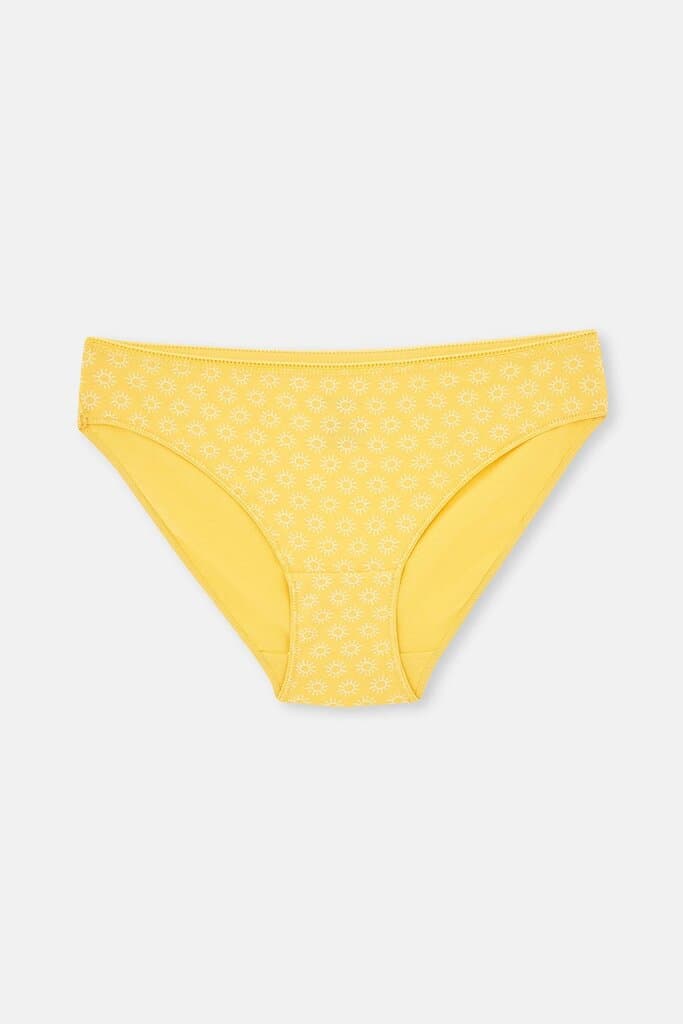 Dagi Women's 3-Pack Multicolor Sunflower Print Briefs 4