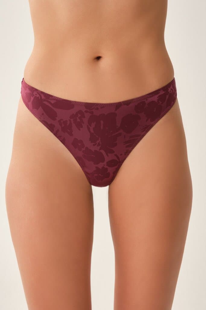 Dagi Burgundy patterned string