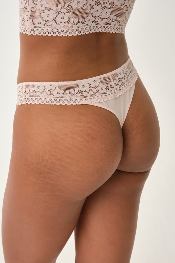 Dagi Powder Lace Detail Thong 2