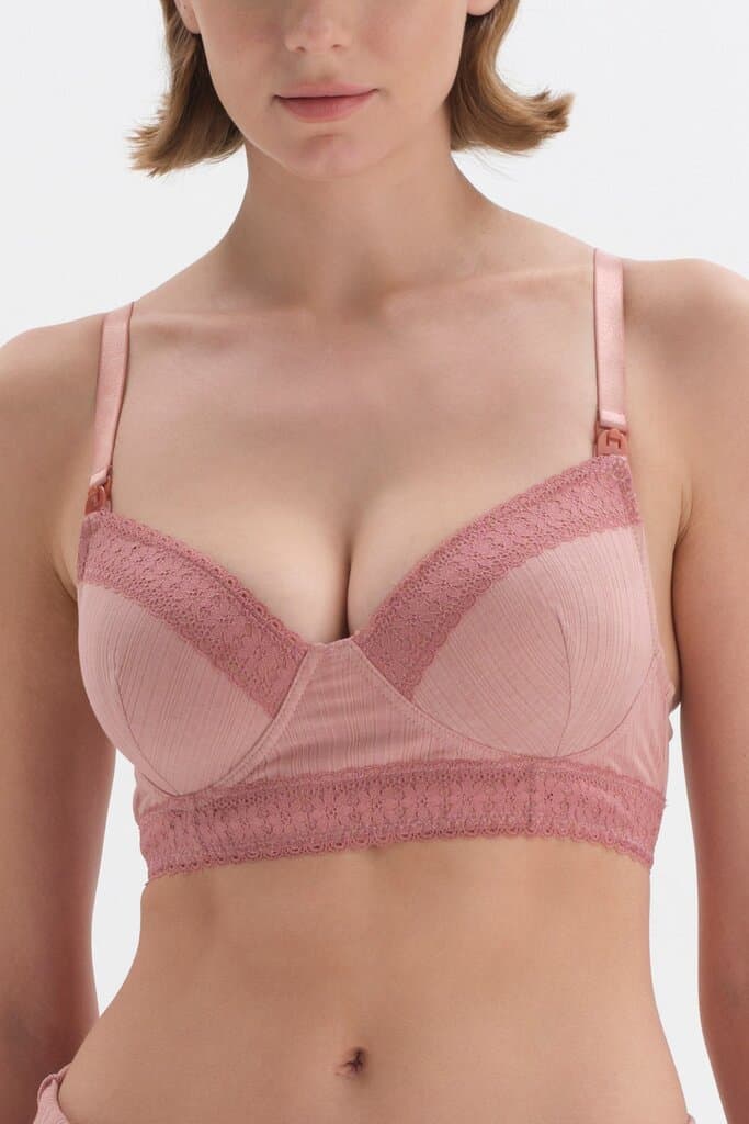 Dagi Salmon Lace Detail Nursing Bra 5