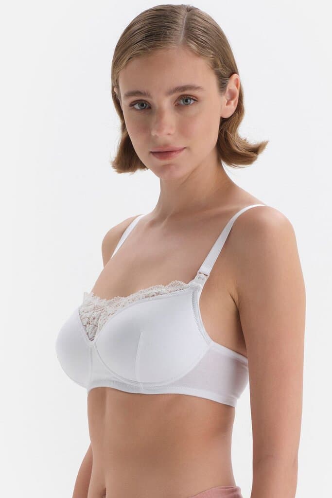 Dagi Modal Nursing Bra with Ecru Lace Detail 4