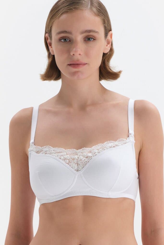 Dagi Modal Nursing Bra with Ecru Lace Detail 5