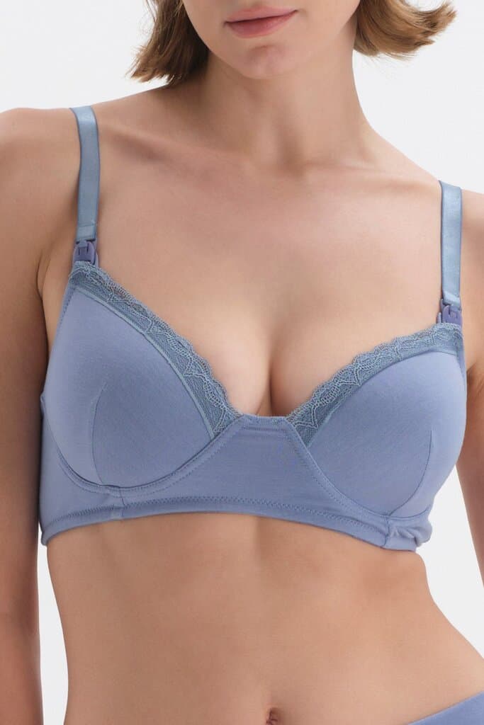Dagi Indigo Lace Detail Modal Nursing Bra 4