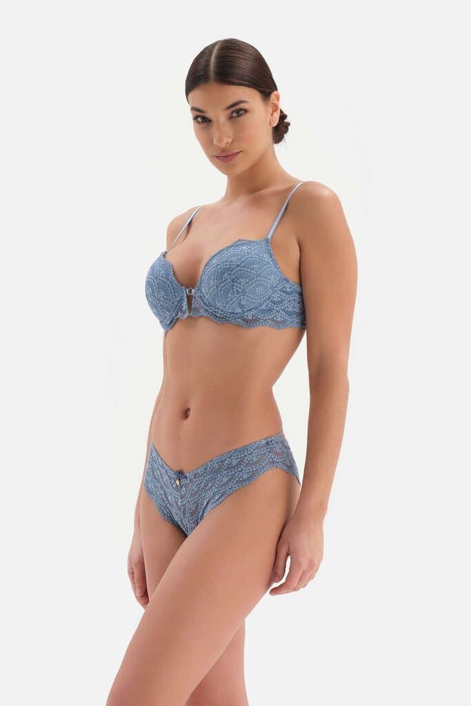 Dagi Blue Lace Accentuate Bra 3