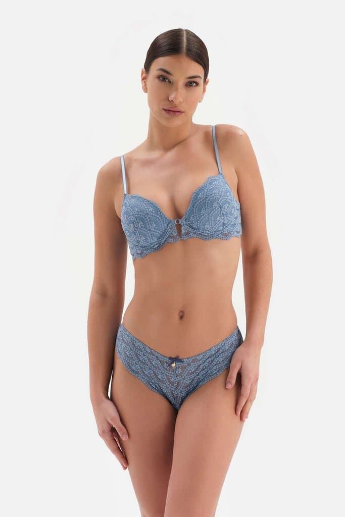 Dagi Blue Lace Accentuate Bra 6