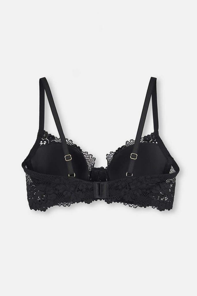 Dagi Black Underwire Lace Bra with No Padding 2