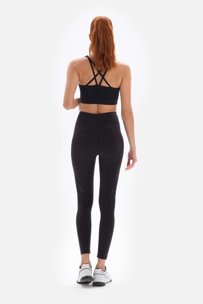 Black Dagi Active Cross-Back Sports Bra 2