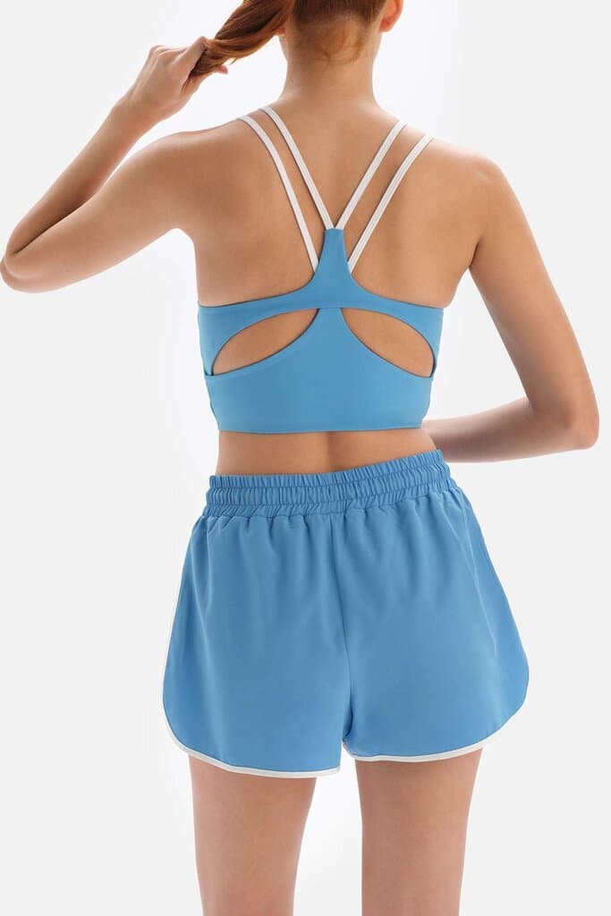 Light Blue Dagi Active Backless Sports Bra 7