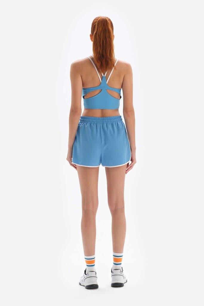 Light Blue Dagi Active Backless Sports Bra 2
