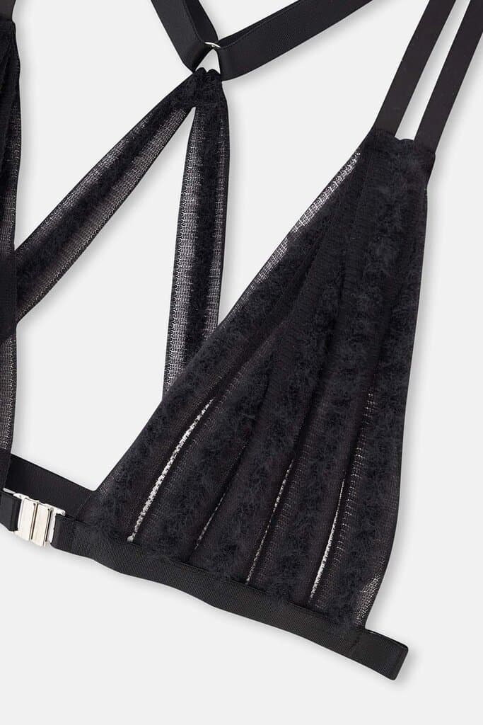 Dagi Black Tulle Detail Bralette 6