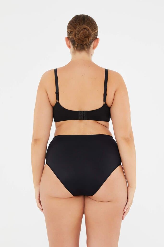 Dagi Black Verona Accessory Detailed Minimizer Bra 5