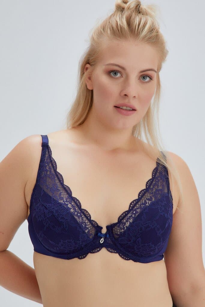 Dagi Navy Blue Molly Padded Triangle Bra