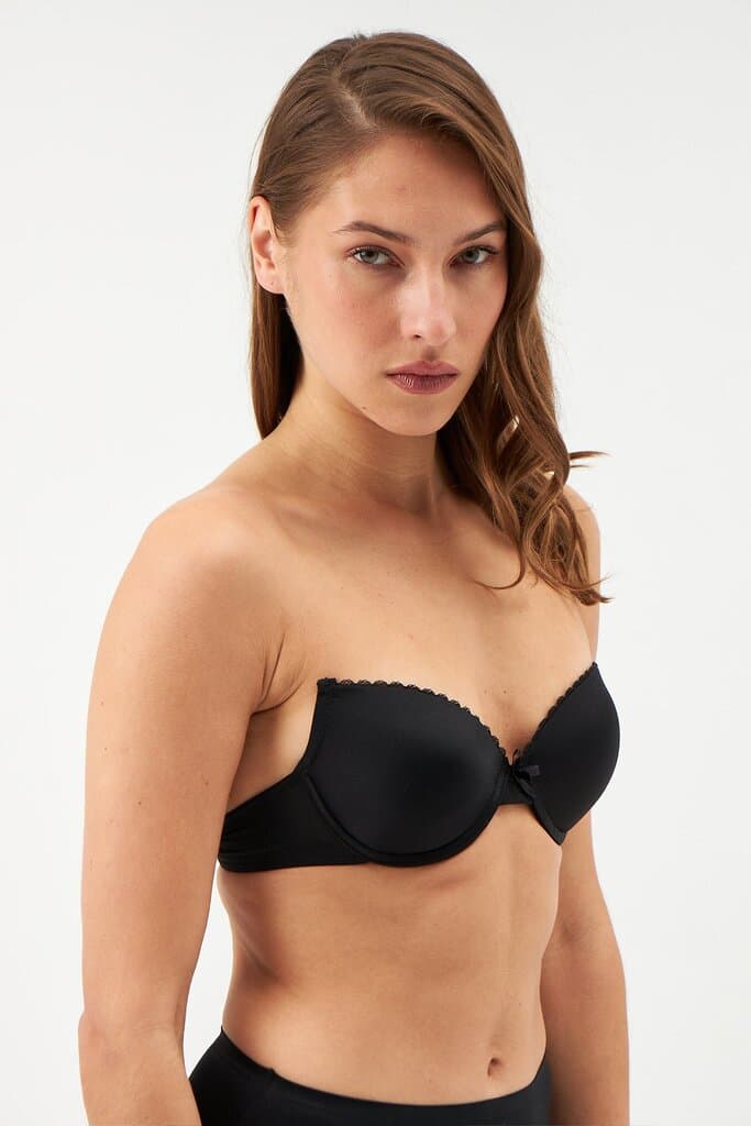 Dagi Black Hercules Almond Half Push-Up Shaping Bra 5