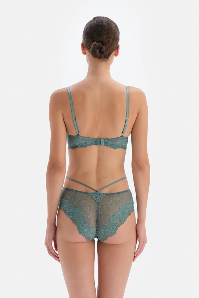 Dagi Green Lace Balconette Bra 2