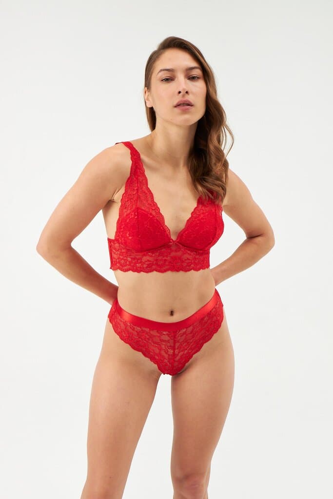 Dagi Red Lace Bralette 2