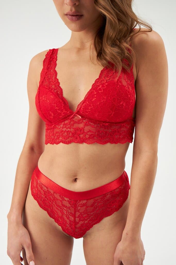 Dagi Red Lace Bralette 3