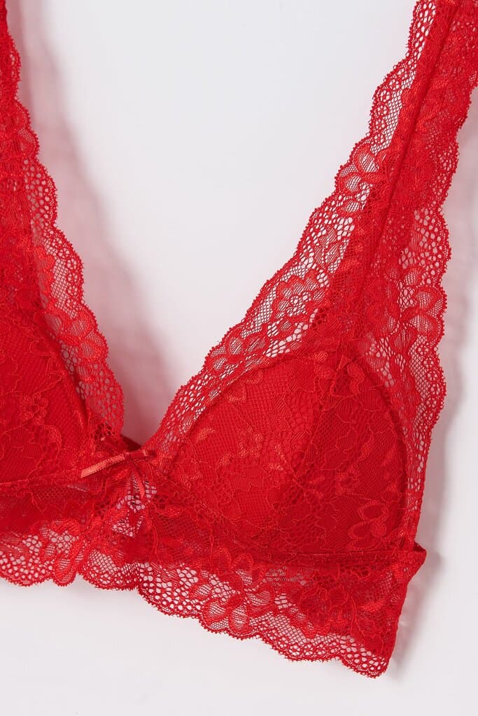 Dagi Red Lace Bralette 4