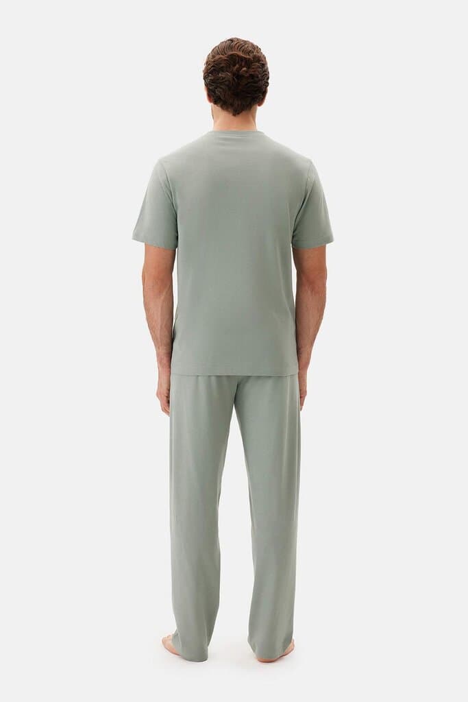 Dagi Green V-Neck Short Sleeve Celliant Pajama Set 3
