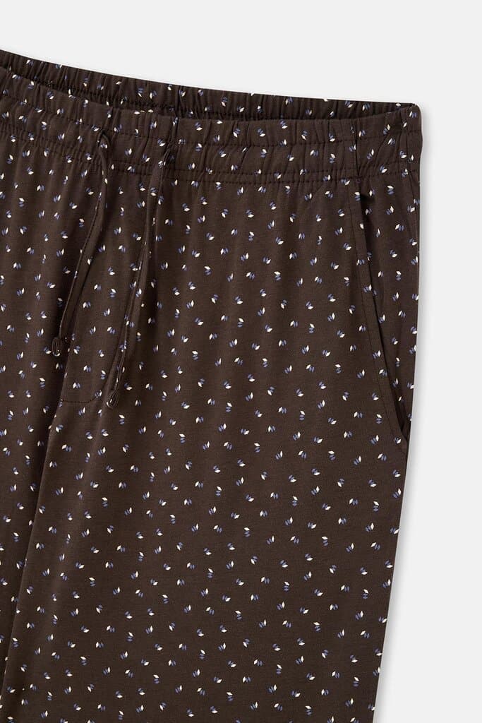 Dagi Beige Half-Button Short-Sleeve Cotton Pajama Set 6
