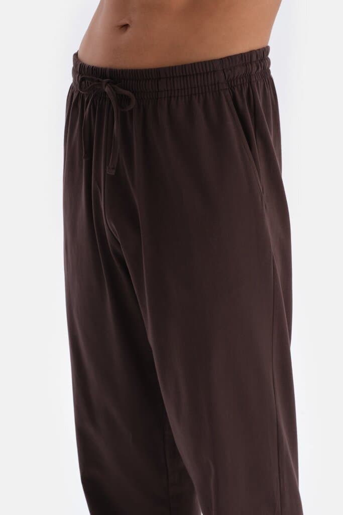 Dagi Brown Half-Button Long-Sleeve Knit Pajama Set 6