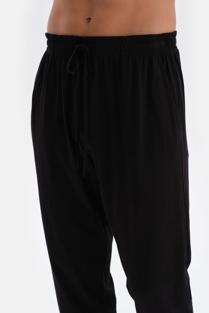 Dagi Anthracite Half-Button Long-Sleeve Cotton Modal Pajama Set 5