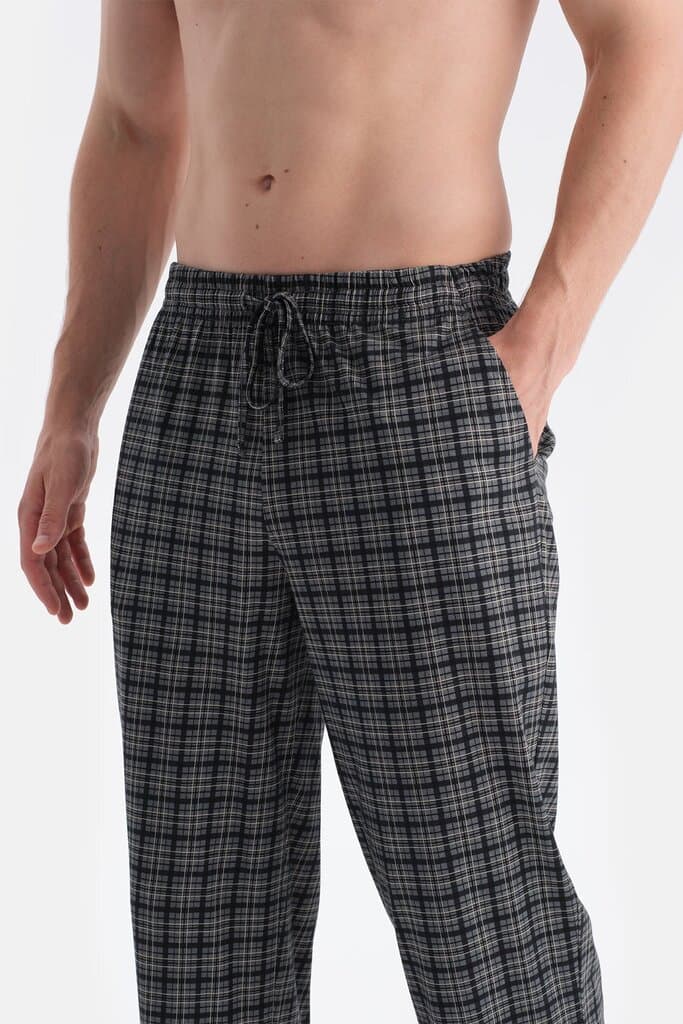 Dagi Smoked Pattern Pocket Detail T-Shirt and Pants Set 6