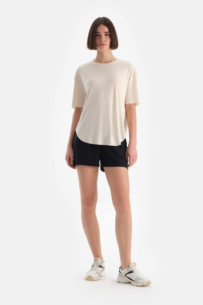Women's Ecru Dagi Active Modal T-Shirt 4