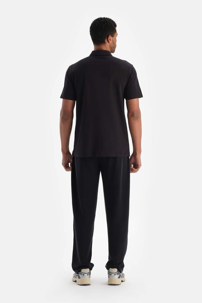 Black Dagi Active Men's Zip T-Shirt 3