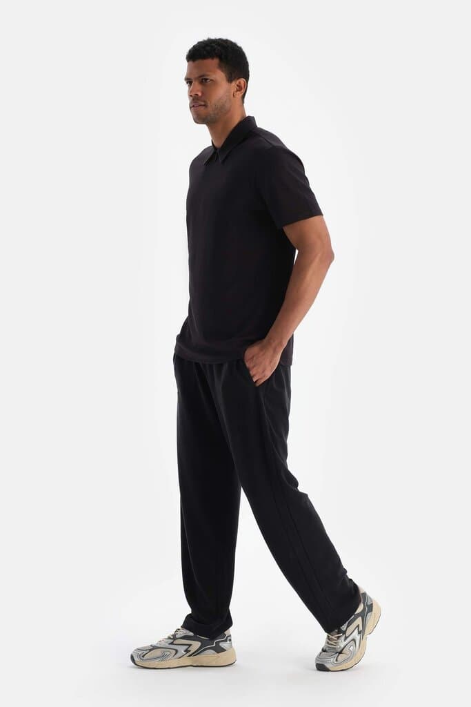 Black Dagi Active Men's Zip T-Shirt 4