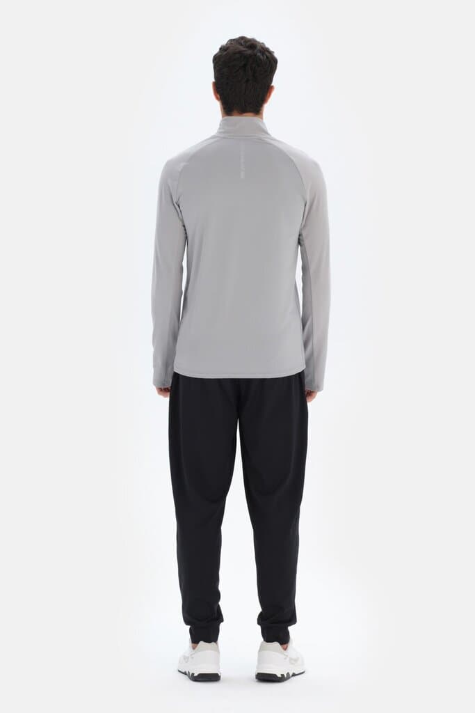 Light Gray Dagi Active Zipper Hoodie 2