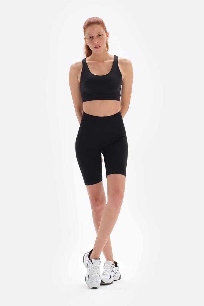 Black Dagi Active Seamless Shaping Biker Leggings