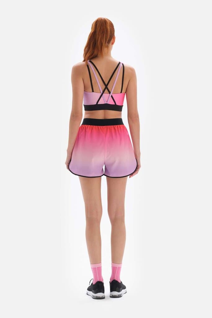 Dagi Pink Mountain Active Shorts with Leggings 7