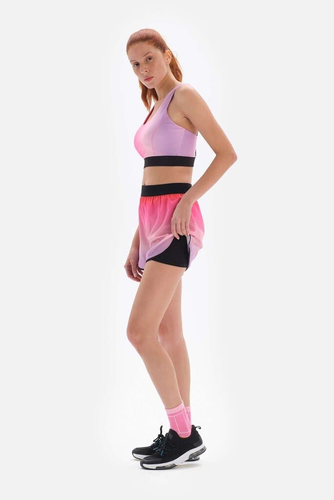 Dagi Pink Mountain Active Shorts with Leggings 8