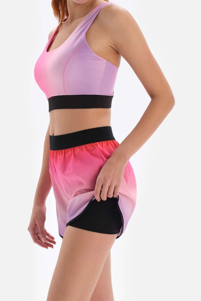 Dagi Pink Mountain Active Shorts with Leggings 10