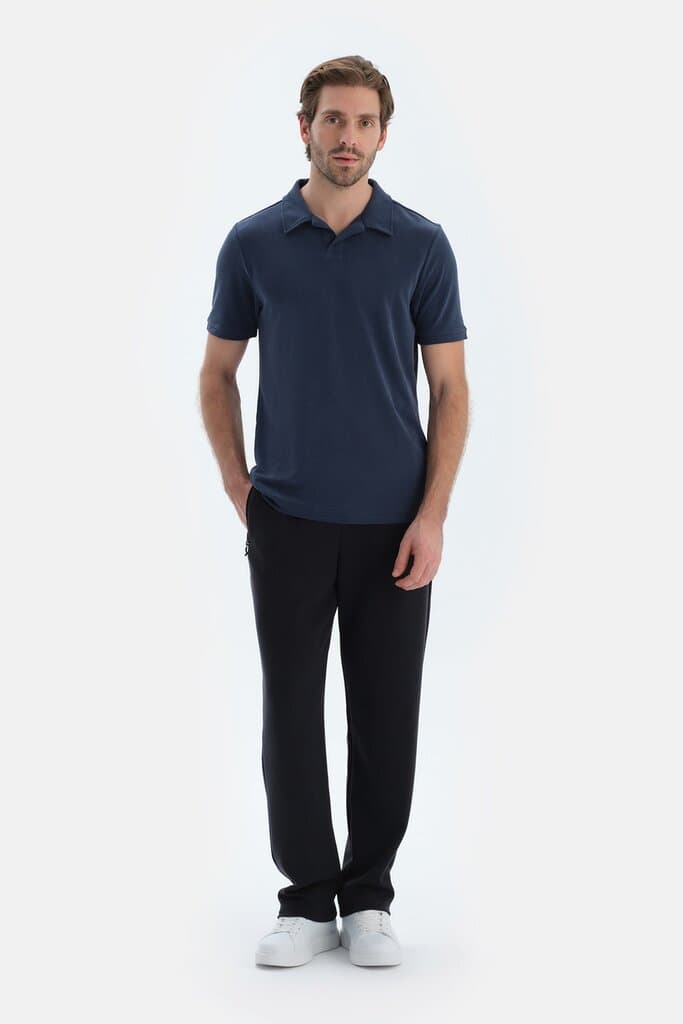 Dagi Indigo Modal Pique Polo Shirt 4