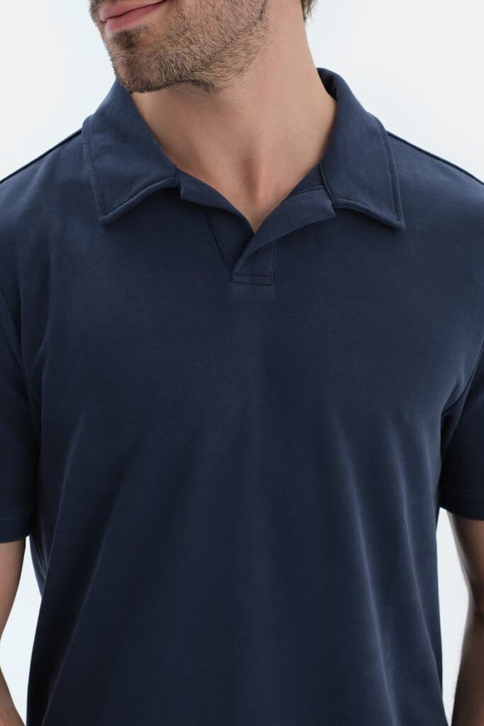 Dagi Indigo Modal Pique Polo Shirt 5
