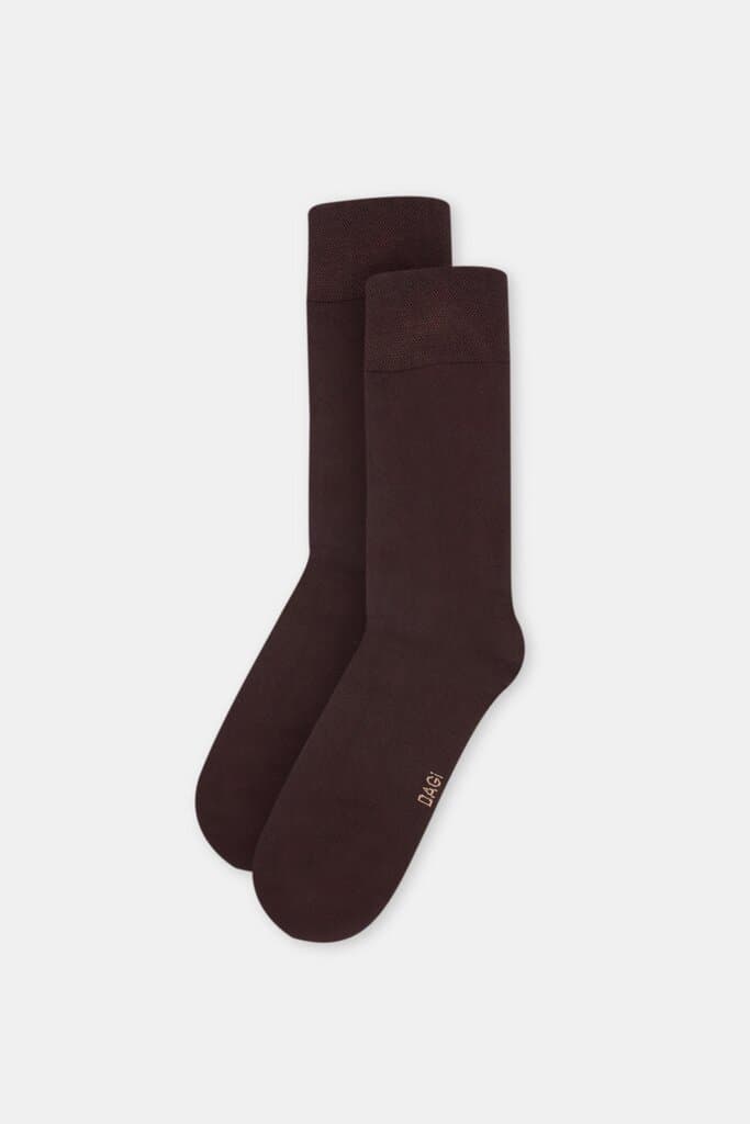 Dagi Men's MicroModal Coffee-Colored Socks
